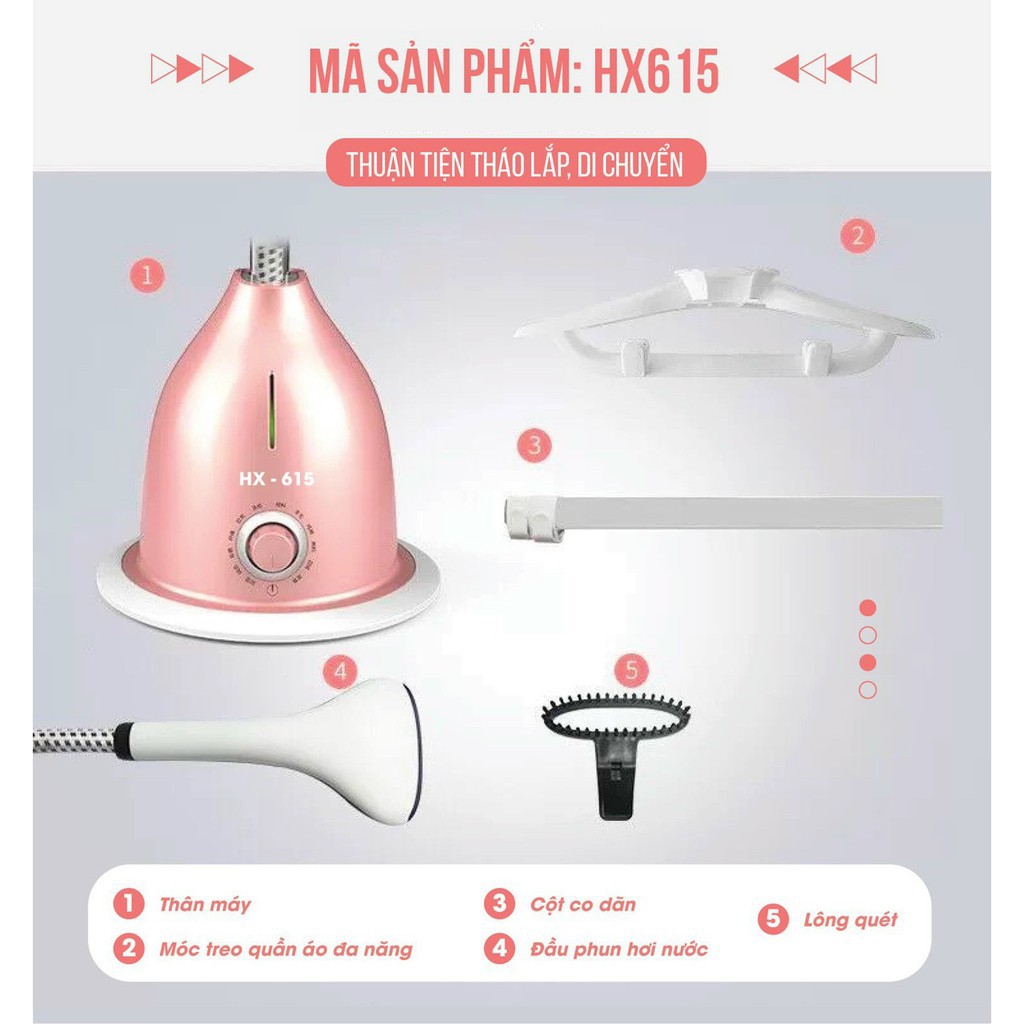 Bàn Là Hơi Nước Cây Đứng Hx615, Bàn Ủi Hơi Nước Cây Đứng Hx615 - Bảo Hành 12 Tháng