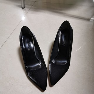 Giày cao gót mũi nhọn 8cm bọc lụa dệt-order
