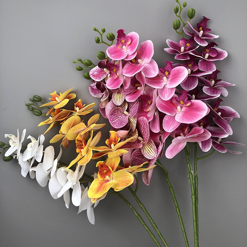 1 Bó Hoa Lan Hồ Điệp Nhân Tạo 78CM Trang Trí Tiệc Cưới