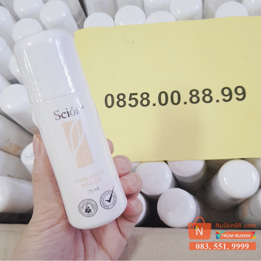 🔴[Sale 2 Ngày] Lăn khử mùi Scion Pure White Roll On Nuskin Tặng Ngay Phẩn Quà Trị Giá 50k