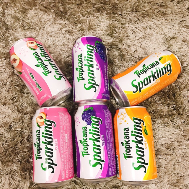 NƯỚC SODA TRÁI CÂY HÀN QUỐC TROPICANA SPARKLING, CHUPA CHUPS, DEMI SODA 🇰🇷