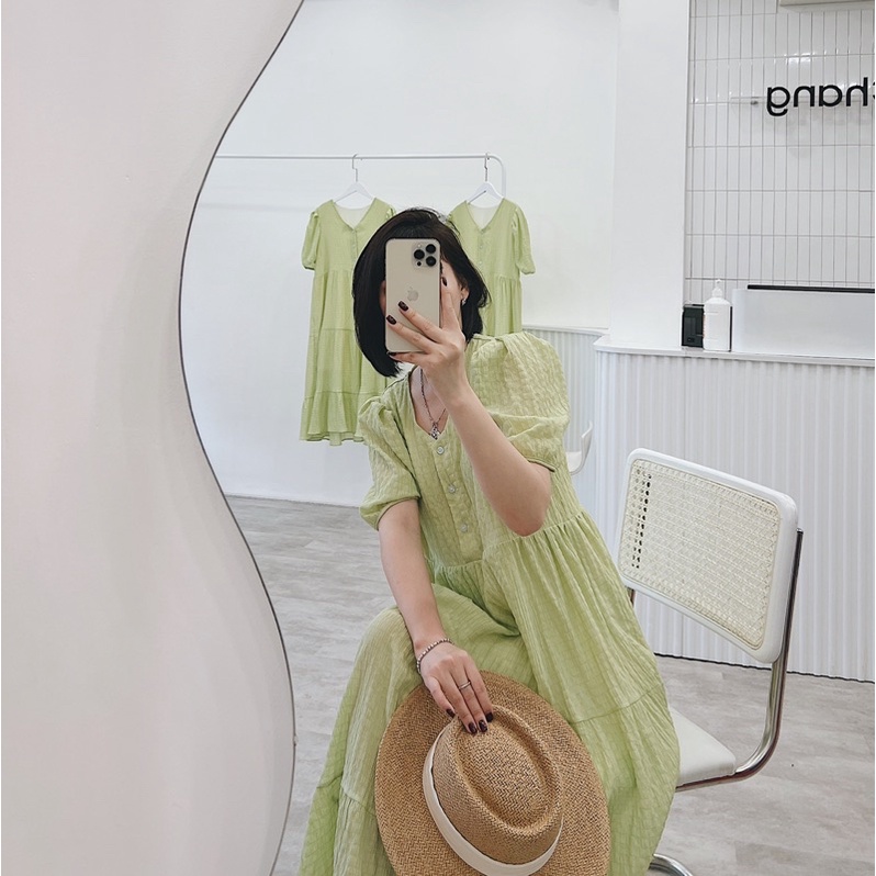 Váy Suông Vải Đũi Chun Dáng Tầng Phom Suông Rộng Gam Màu HOT năm nay | BigBuy360 - bigbuy360.vn