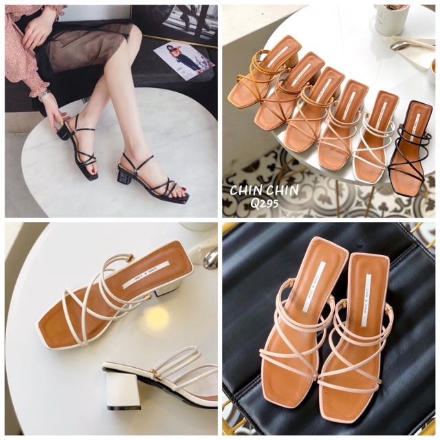 SANDAL CHIN CHIN QUAI MẢNH CHÉO 5P MANG ĐƯỢC 2 KIỂU
