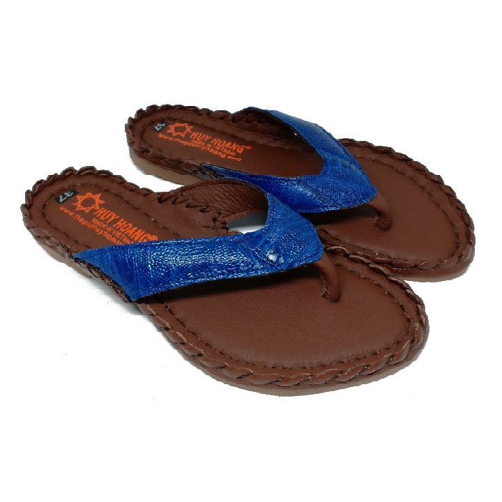 Dép nữ da đà điểu nhiều loại nhiều màu HP7409-10-11-12