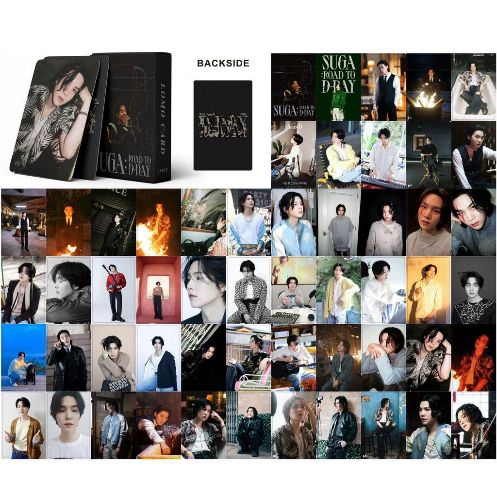 Set 55 lomo card BTS SUGA 2023-Road To D Day-Agust D