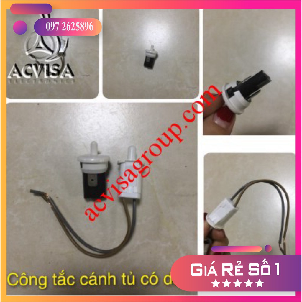 Công tắc cánh cửa tủ quần áo, tủ lạnh - công tắc hành trình mở cửa đèn sáng tròn loại dây/ loại rắc cắm - GIÁ TỐT