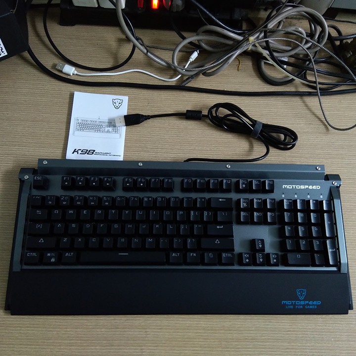 ⌨ Bàn phím cơ game thủ Motospeed K98 Gaming Keyboard chống nước LED