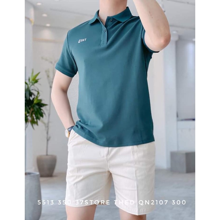 Áo Polo Nam Cotton The D Trơn Màu Dáng Regular Fit, Chất Liệu Cotton Mềm Mịn, Thoáng Mát, Thấm Hút Tốt AP 5512