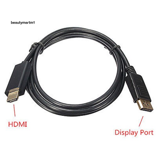 Dây cáp chuyển đổi cổng HD 1080P Display Port DP sang HDMI cho laptop PC dài 1.8m