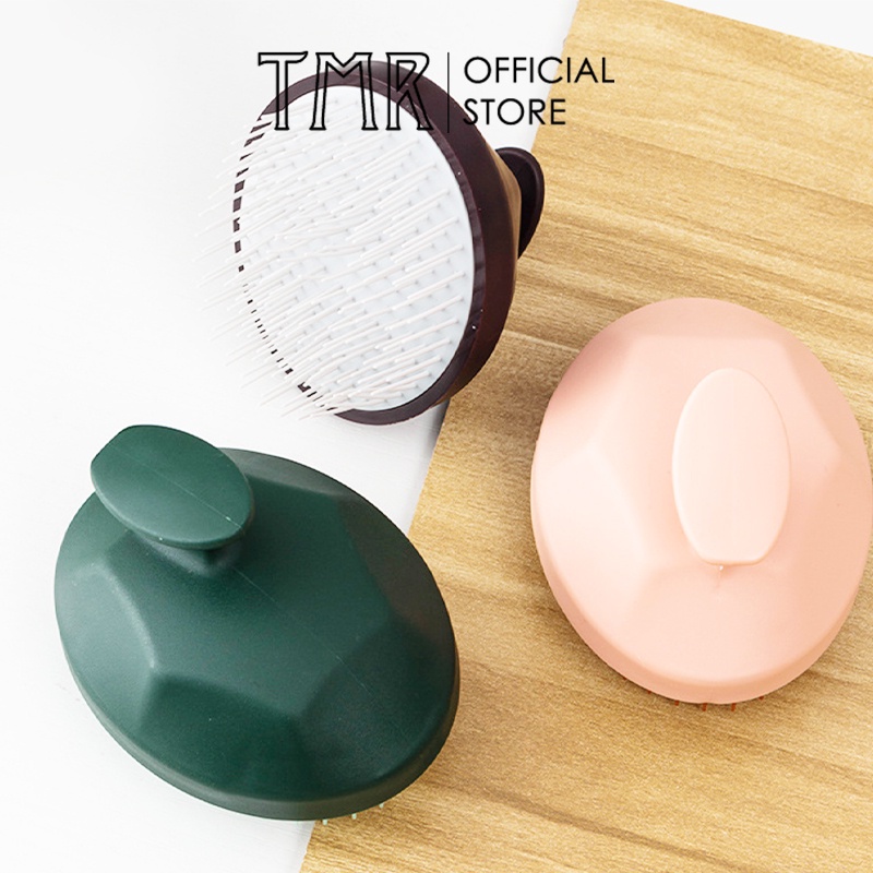 Lược gội đầu silicon TMR gai nhọn mềm ngăn ngừa giảm rụng và kích thích mọc tóc