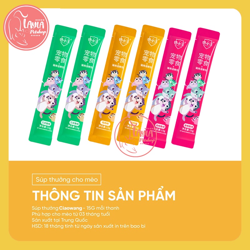 Súp thưởng cho mèo Xiao Thanh 15g