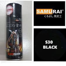 S30_Sơn xịt sơn xe máy Samurai S30 màu đen _BLACK