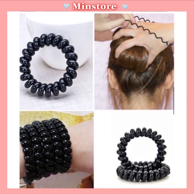 Dây Chun Xoắn Buộc Tóc Size To 5,5 cm Không Đau Tóc