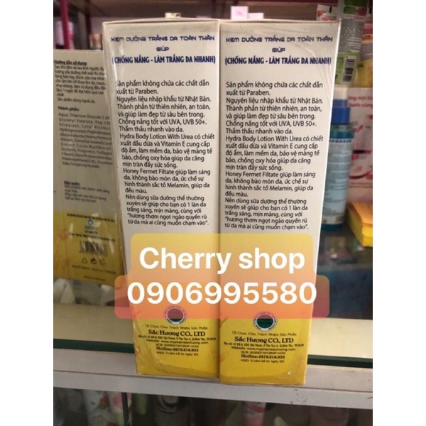 Kem dưỡng trắng da toàn thân Sắc Hương 212