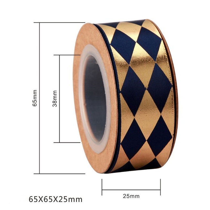 Cuộn Dây Ruy Băng In Họa Tiết Kim Cương 8Yard 2.5cm Màu Đỏ / Hồng Làm Hộp Quà Tặng