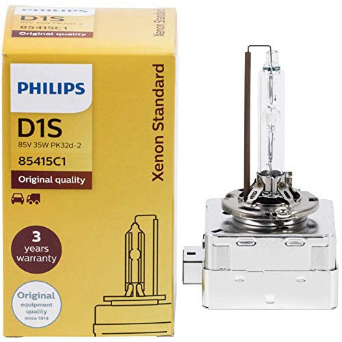 Bóng đèn pha Ô tô/Xe hơi Xenon Philips Standard D1S 85415 C1 85V 35W 4200K - Hàng Chính Hãng