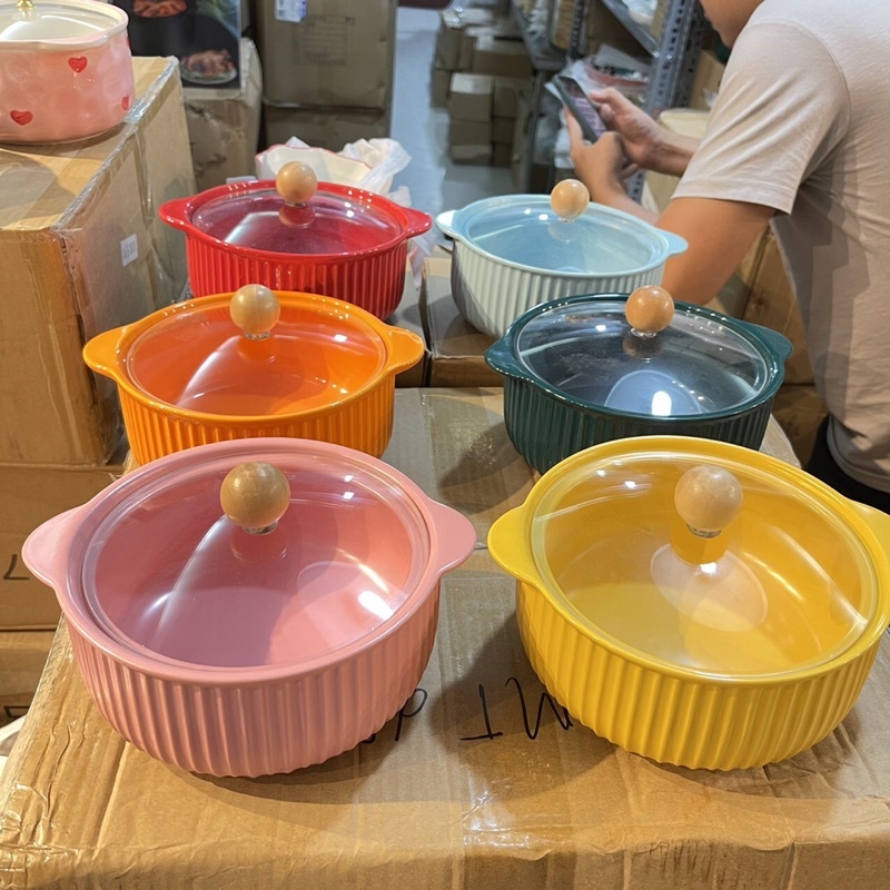 (HN) NỒI NẮP KÍNH UP MÌ ,ĐỰNG CANH TIỆN LỢI SẠCH SẼ. Hà Anh_Decor Shop