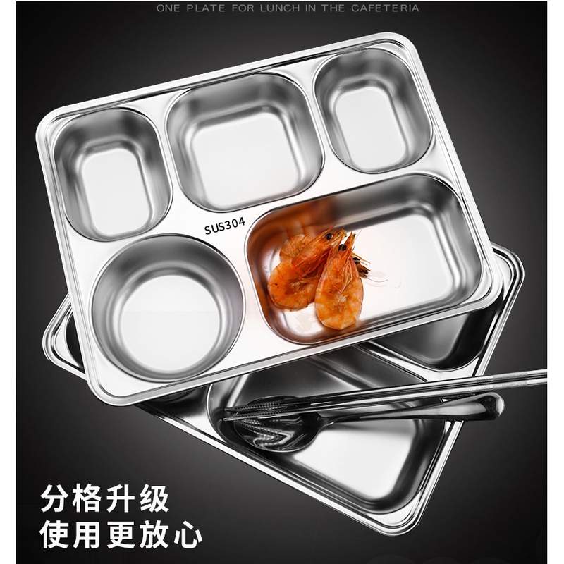 Khay cơm inox 5 ngăn cho người Lớn