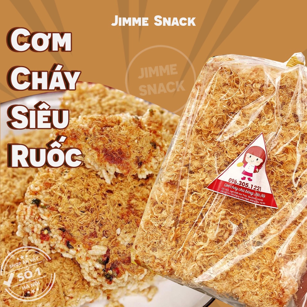 🍚🍙 Cơm cháy siêu chà bông ⭐ Freeship⭐Cơm cháy Jimme snack ⭐ 2 size 250gr-500gr cơm cháy vừa ăn vặt vừa nhậu