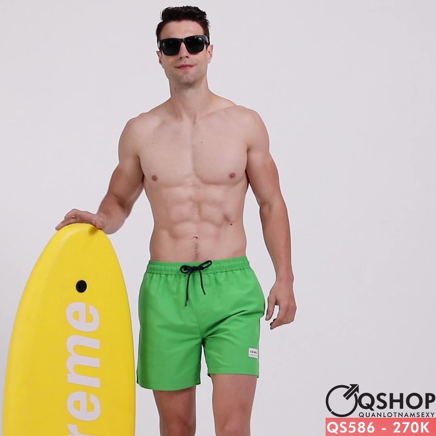 Quần short đi biển vài dù, QSHOP QS586