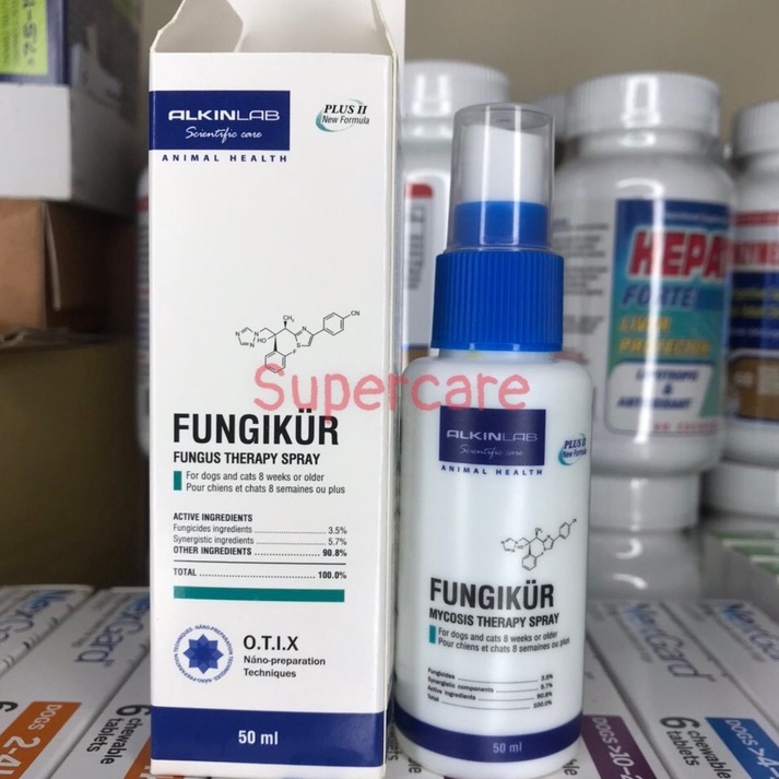 Alkin FUNGIKUR 50ml- Nấm , Viêm Da , Ngứa Nhiều, Da Nổi Mẩn Đỏ Ở Chó