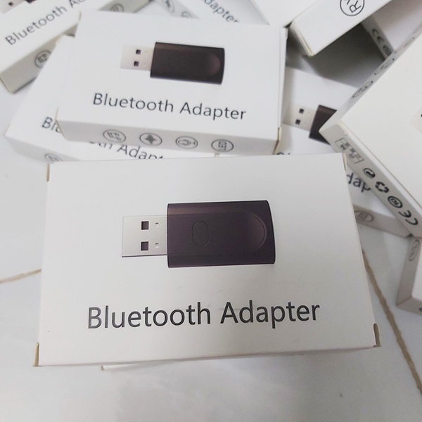 Usb bluetooth 5.1 thu phát 4 chế độ kèm mic đàm thoại dùng cho máy tính, tivi, ô tô biến loa thường thành loa bluetooth
