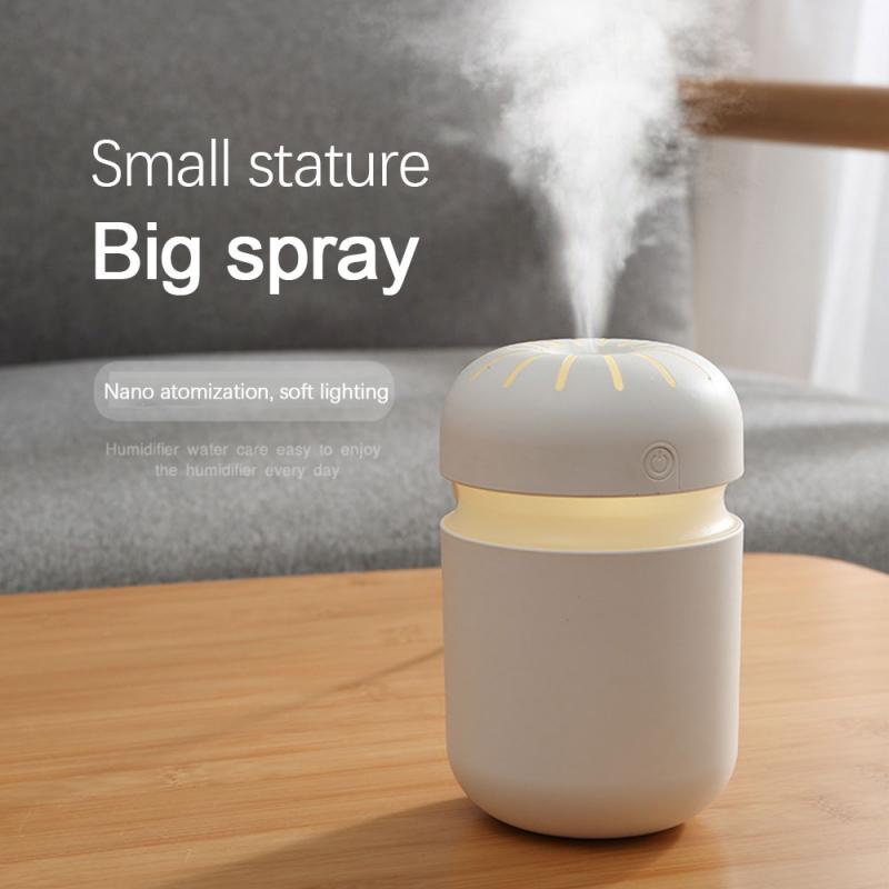 Máy Phun Sương Mini Tạo Độ Ẩm Trên Ô Tô, Tích Hợp Đèn Led, Kiểu Dáng Sang Trọng