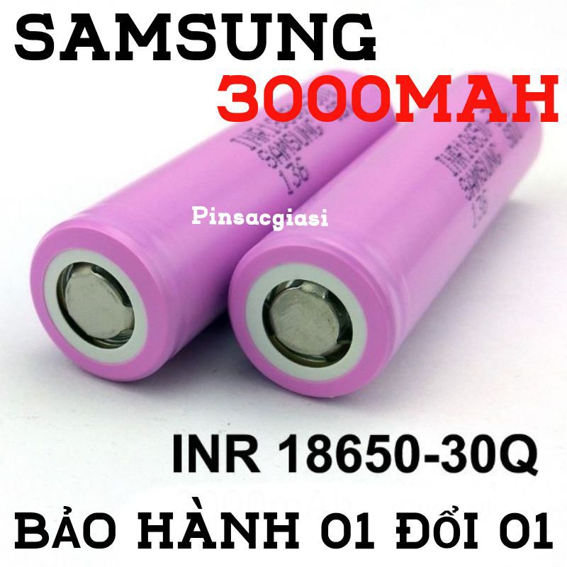 Pin 18650 SAMSUNG 30Q 3000MAH CHÍNH HÃNG