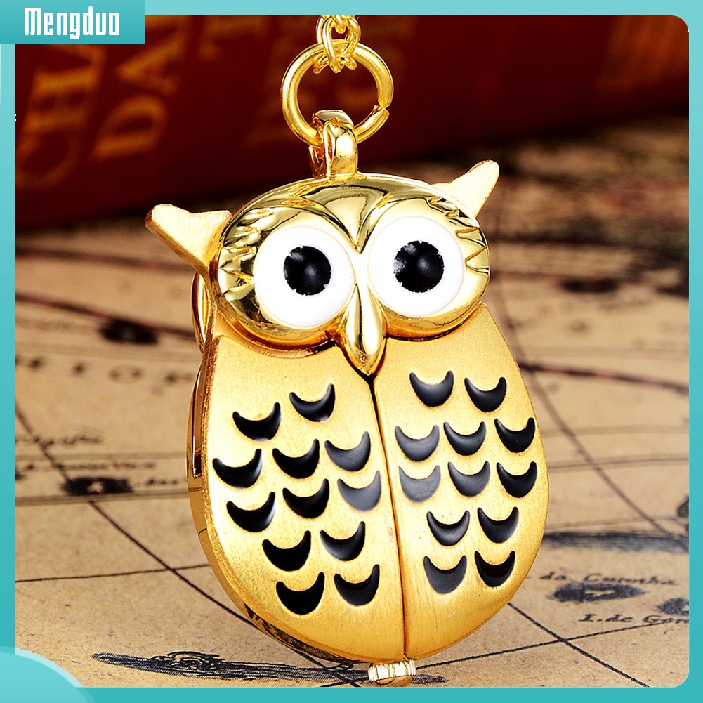 Đồng hồ bỏ túi thiết kế hình chim cú độc đáo