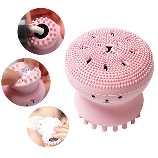 Bông rửa mặt bạch tuộc phong cách Hàn Quốc cọ silicone rửa mặt làm sạch lỗ chân lông GOLMON
