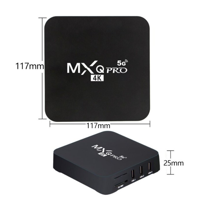 Mới Hộp Tv Thông Minh 5g Mxq Pro 4k 4gb + 64gb Android Ultra Hd Android 10.1 3d Player Smart Tv Box