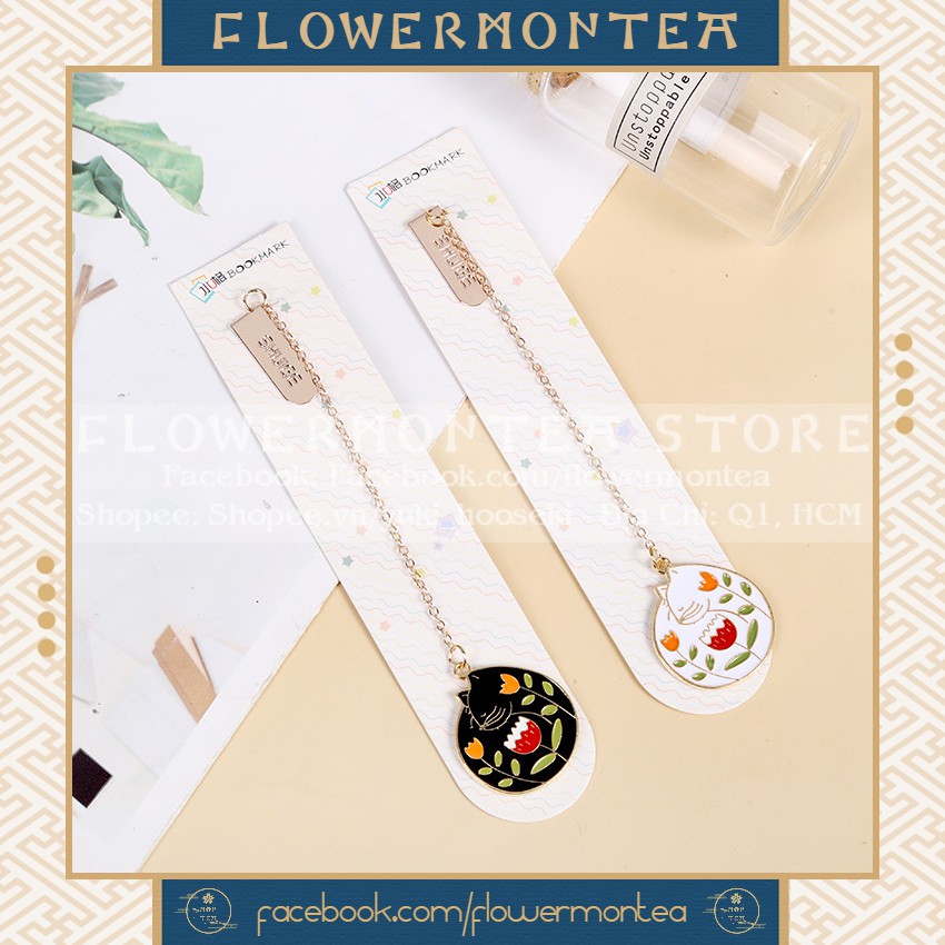 Thẻ Đánh Dấu Sách | Bookmark Dây Kim Loại - Mèo Ngủ Ngày