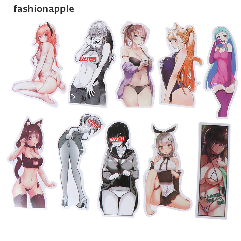 FAVN Bless 100Pcs Sexy Girls Anime Stickers DIY Scrapbook Suitcase Laptop Guitar Stickers glory