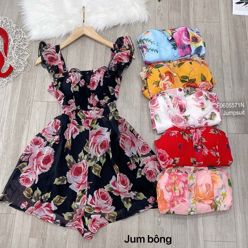 Jumpsuits hoa tay cánh tiên