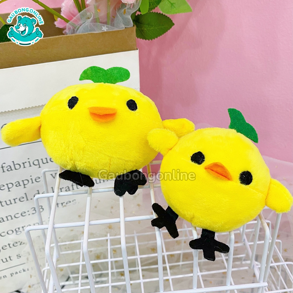 Móc Khóa Gà Chip Xinh Xắn 10cm, Móc Khóa Gà Vàng Cao Cấp Gấu Bông Online