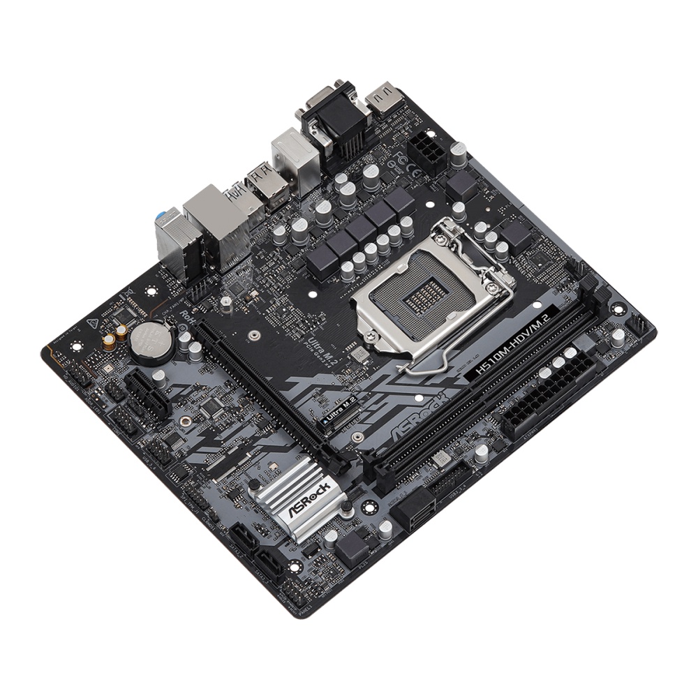 Bo Mạch Chủ ASRock H510M-HDV/M2 - Support CPU thế hệ 10-11 LGA1200 - New - Chính Hãng Mai Hoàng - BH 1 đổi 1