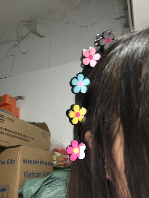 Set 2 cặp tóc hoa mai xinh xắn cho bé
