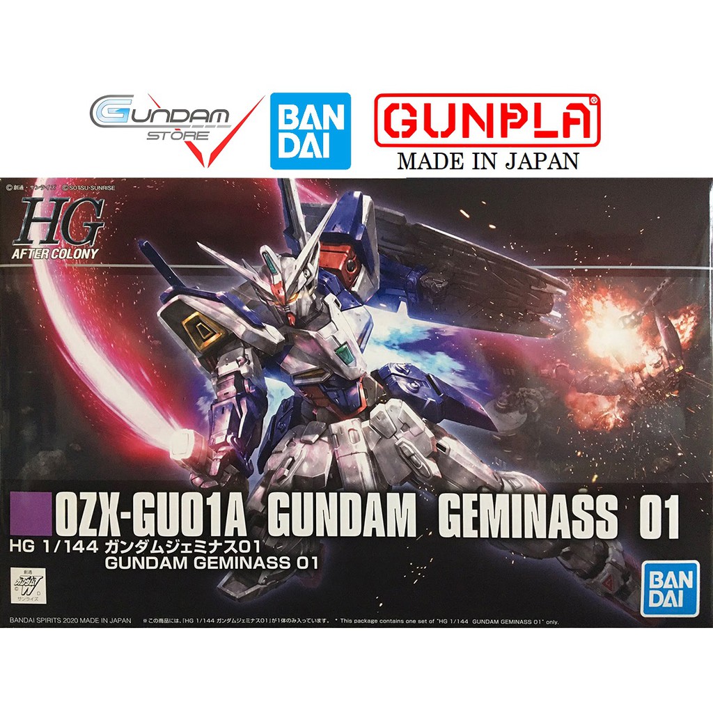 Mô Hình Gundam HG Geminass 01 1/144 P-Bandai Wing After Colony HGAC Đồ Chơi Lắp Ráp Anime Nhật