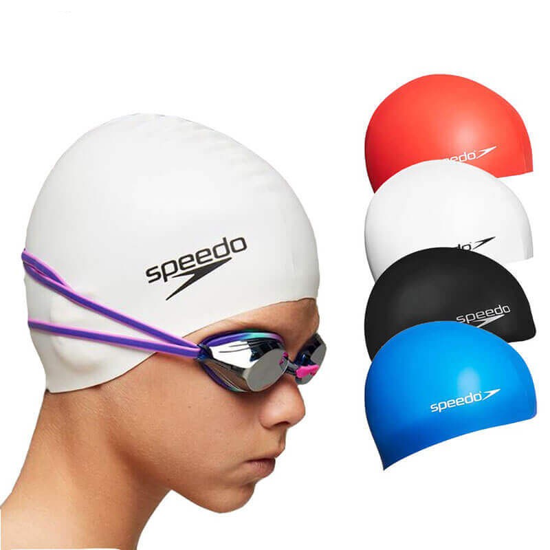 Mũ Bơi Speedo Silicone che tai, chống ướt tóc hàng chính hãng