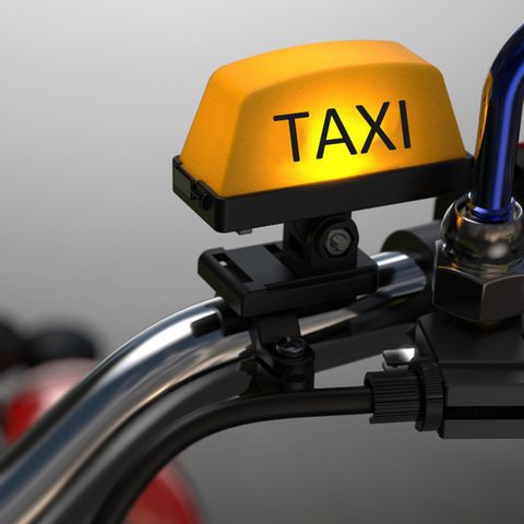 Bảng đèn Led Taxi, Grab, Gojek  mẫu mới chạy pin, có dây sạc, 3 chế độ nháy cho anh em trang trí xe