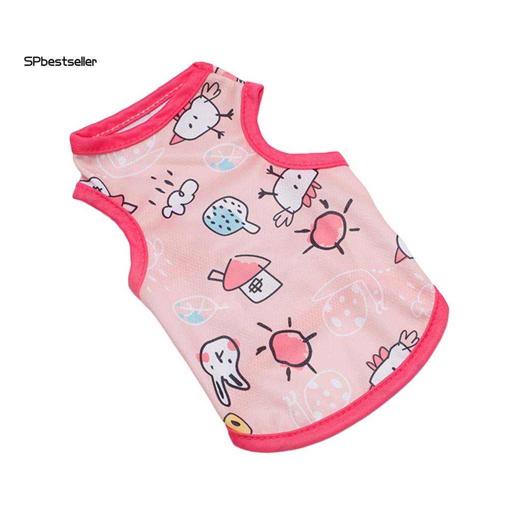 Áo Không Tay Thoải Mái Thiết Kế Đơn Giản Thời Trang Mùa Hè Cho Cún Cưng