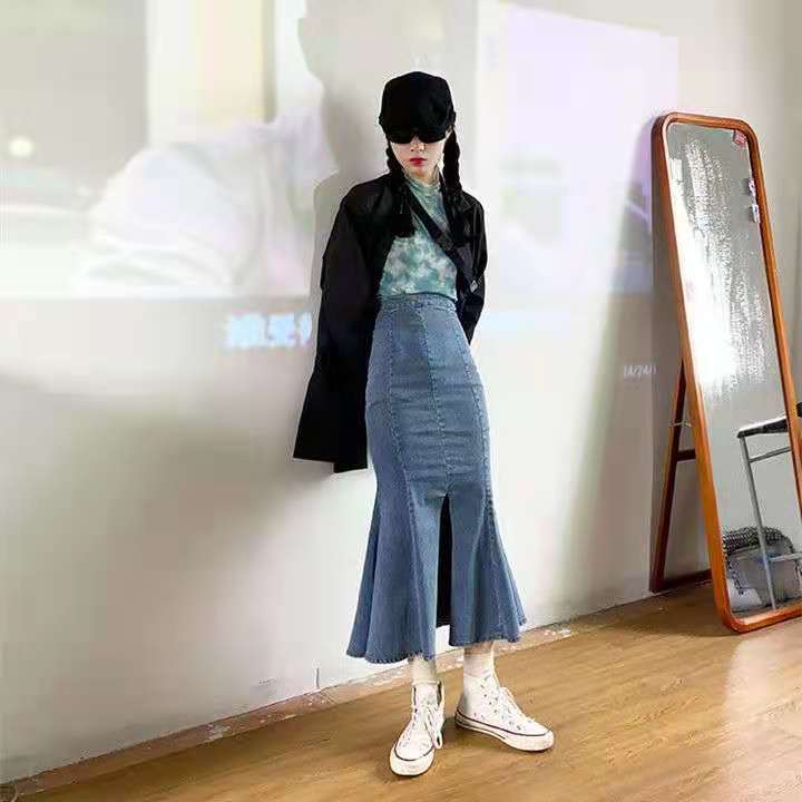 Chân váy Jeans Dai Thiết Kế Đuôi Cá Thời Trang Hàn Quốc | BigBuy360 - bigbuy360.vn