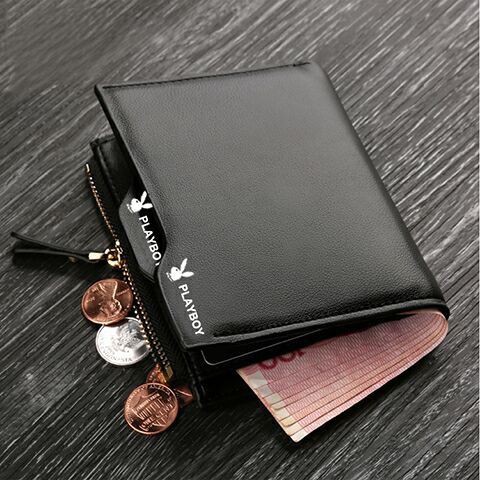 Ví Da Ngắn Có 9 Ngăn Đựng Thẻ Ngân Hàng/Tiền Xu Phong Cách Hàn Quốc Cho Nam Nữ