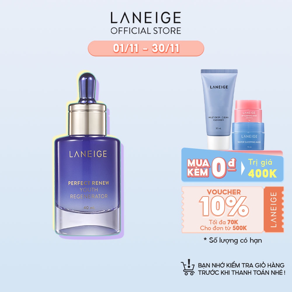 Tinh chất dưỡng da cô đặc giúp ngăn ngừa lão hoá LANEIGE Perfect Renew Youth Regenerator 40ml