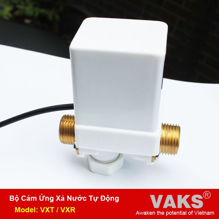 04 Bộ xả nước cảm ứng tự động dùng làm vòi rửa tay VAKS - Model: VXR + kèm nguồn 12V,5A