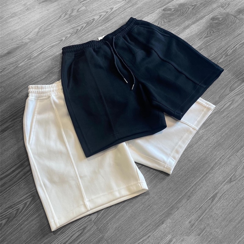 Quần Short trơn trắng , đen Basic