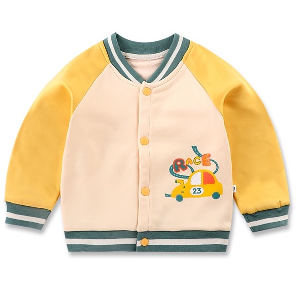 Áo khoác bé trai và bé gái Áo khoác đặt bom in hình dễ thương Áo khoác trẻ em mùa thu và mùa đông