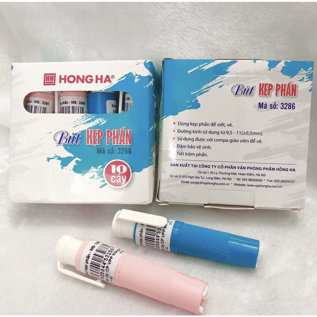 Combo 10 Bút Kẹp Phấn-Bút phấn-Dụng cụ kẹp phấn Hồng Hà
