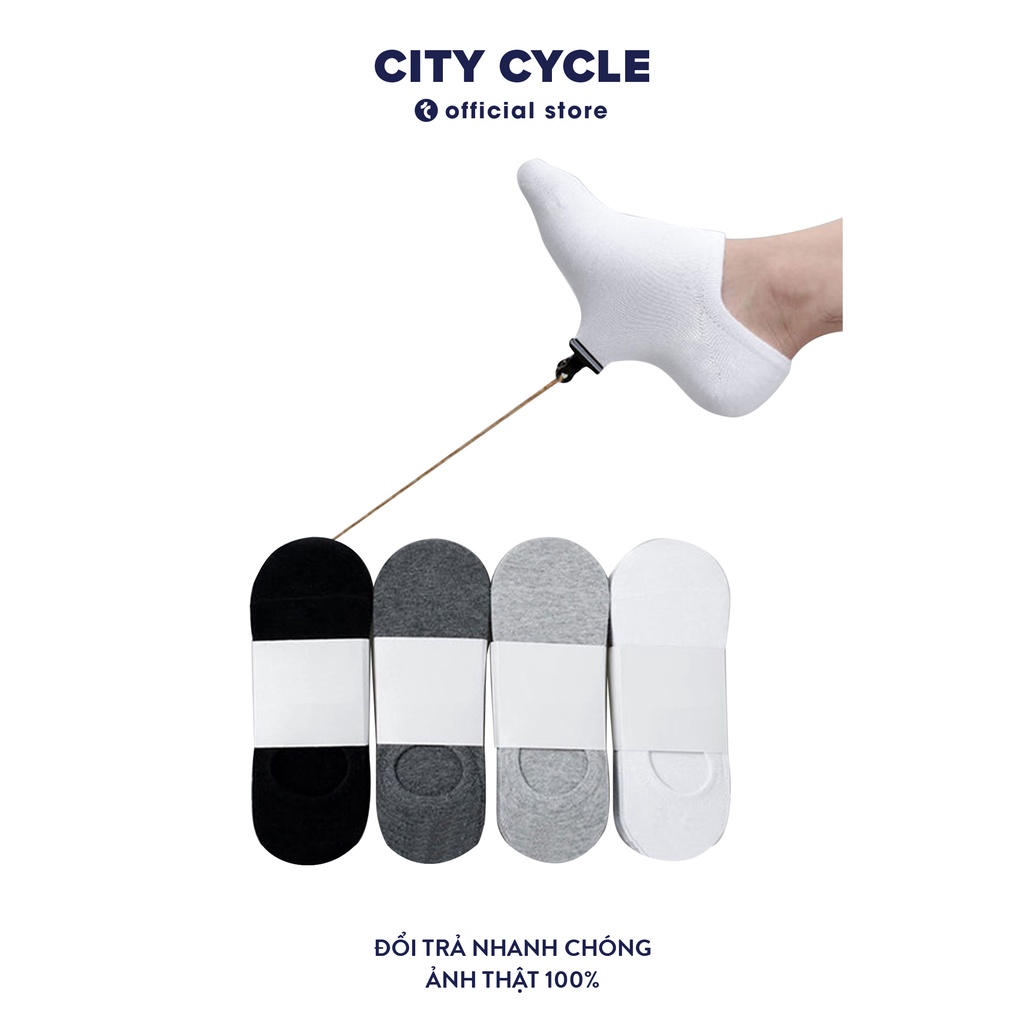 Tất lười trơn nam nữ 0221 City Cycle - tất cổ ngắn trơn unisex