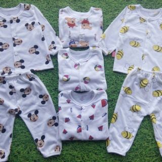 Set 5 bộ carter cho bé có cài nút